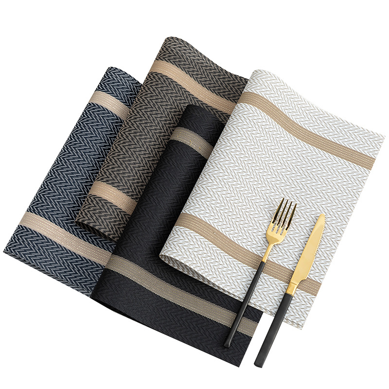 Set de Table PVC Tissé Rayé
