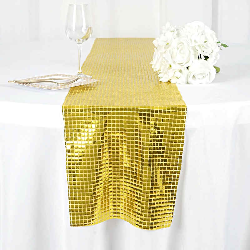 chemin-de-table-boule-a-facette-paillette
