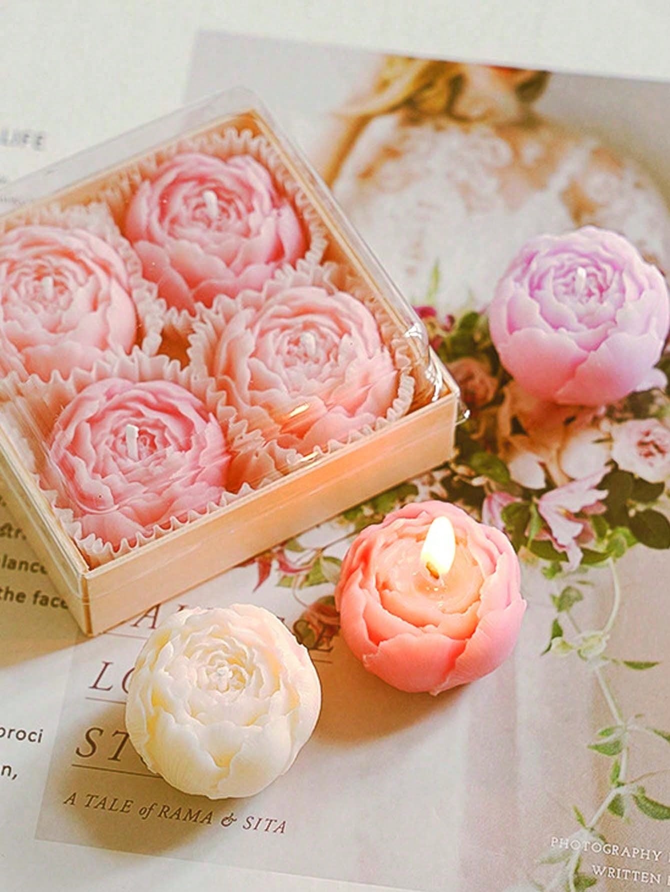 ORA<br />Bougies Parfumées Fleur de Rose