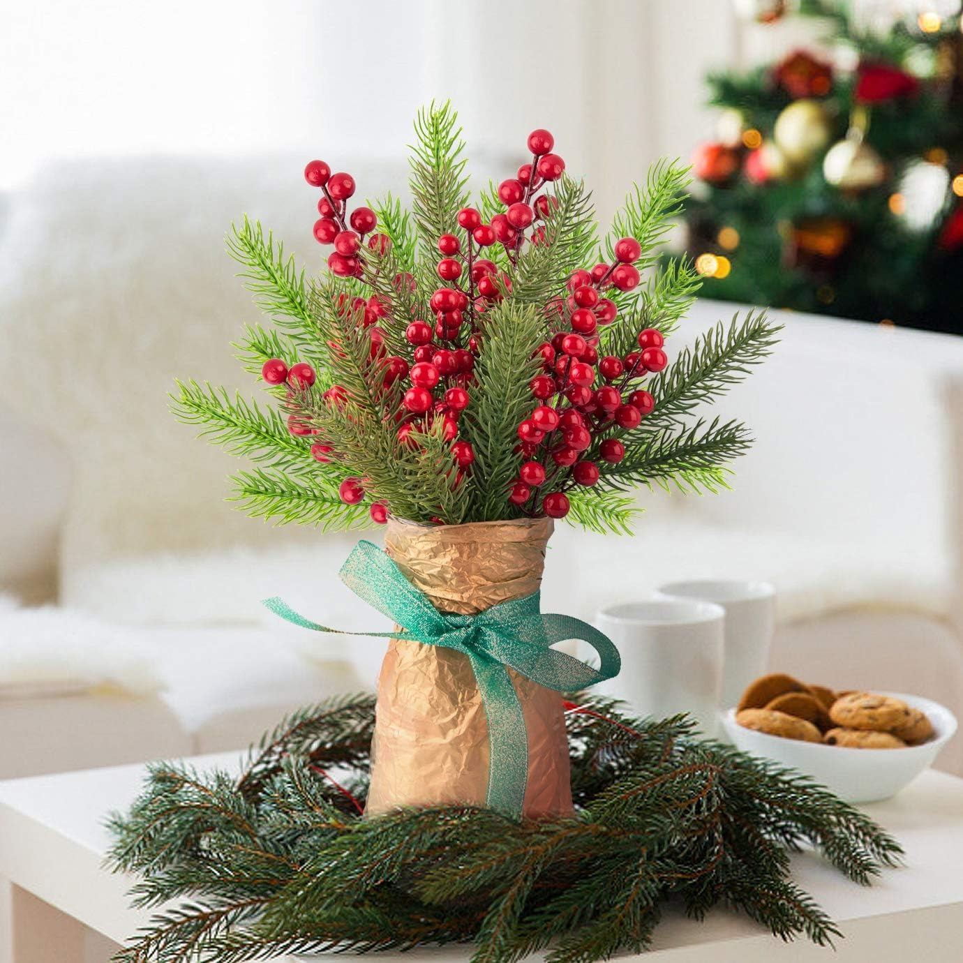 Sylvenor<br />Branches de pin artificielles décoratives