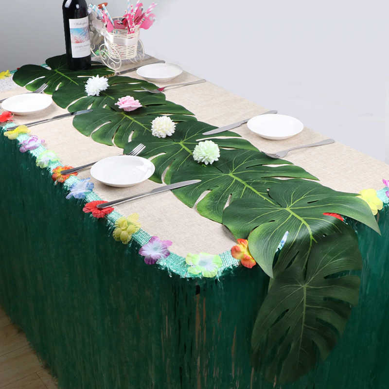 set-de-table-feuille-de-palmier-anniversaire-jungle