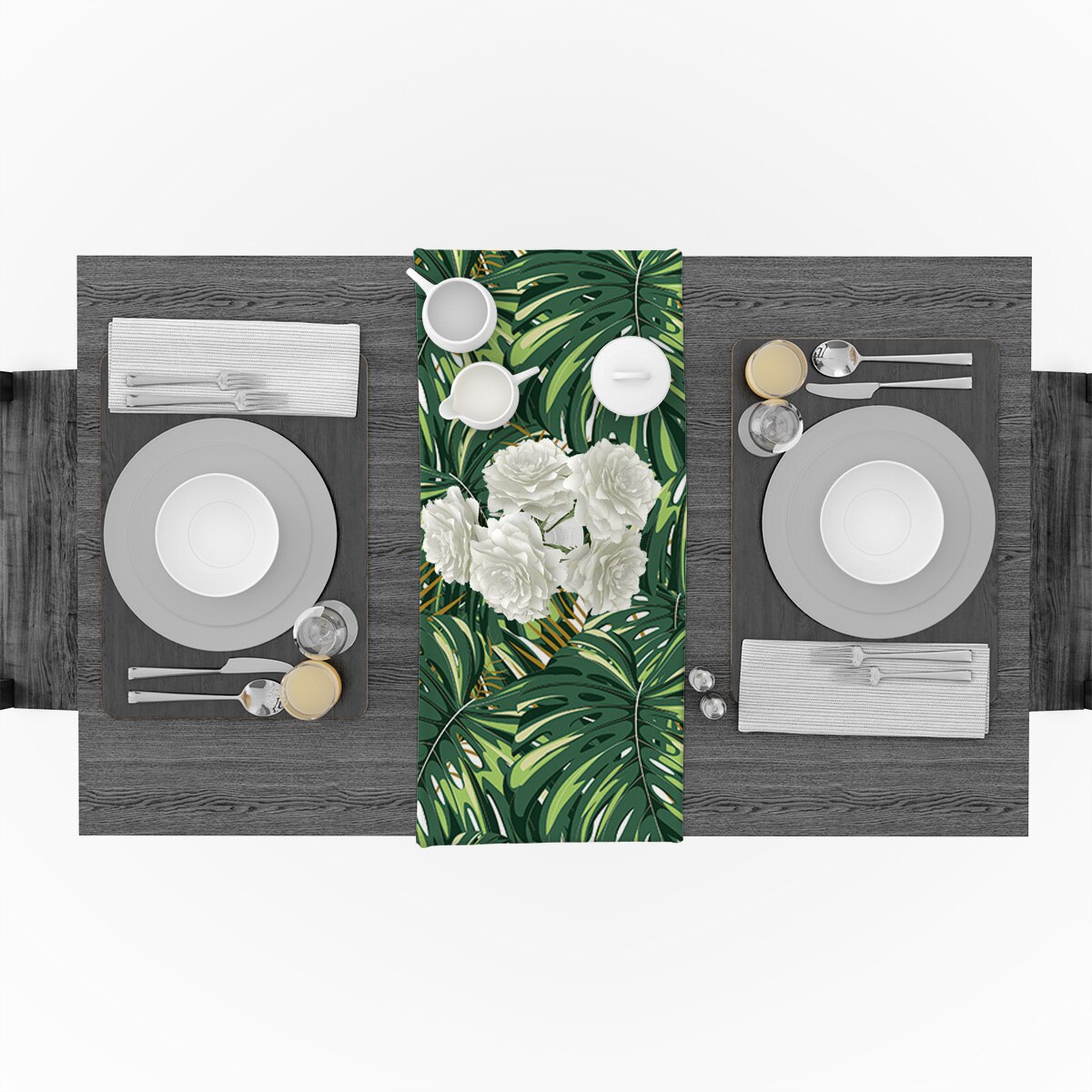 chemin-de-table-jungle-feuilles