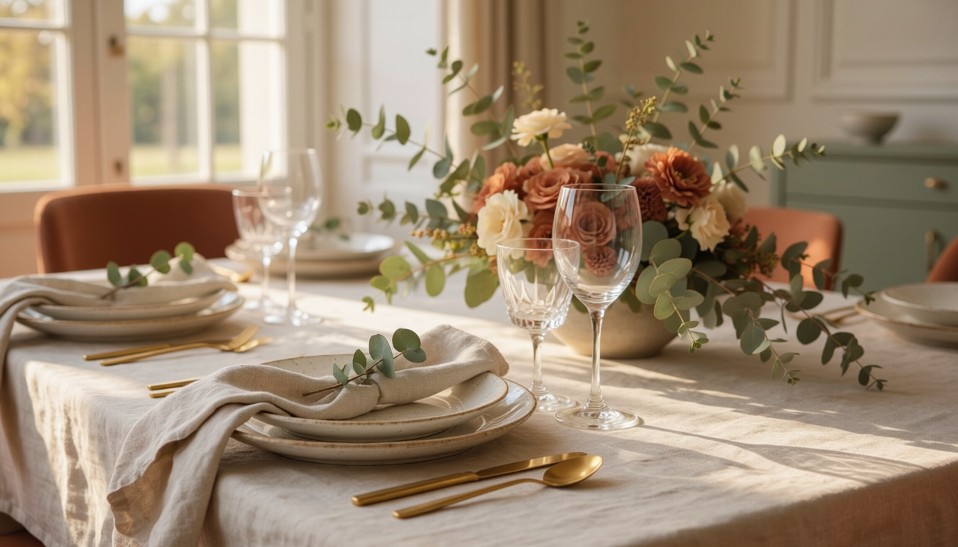 magnifique table dressee