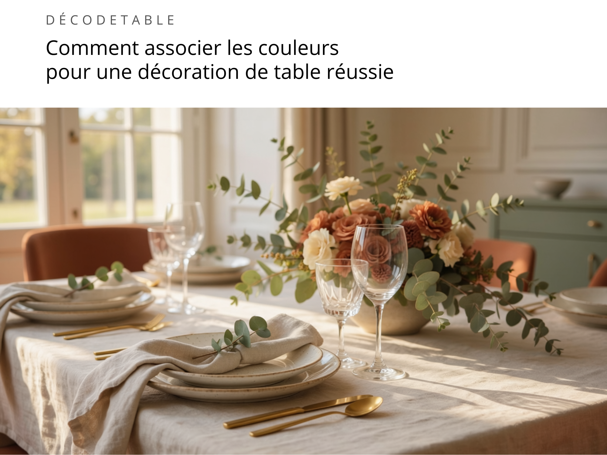 magnifique table dressée
