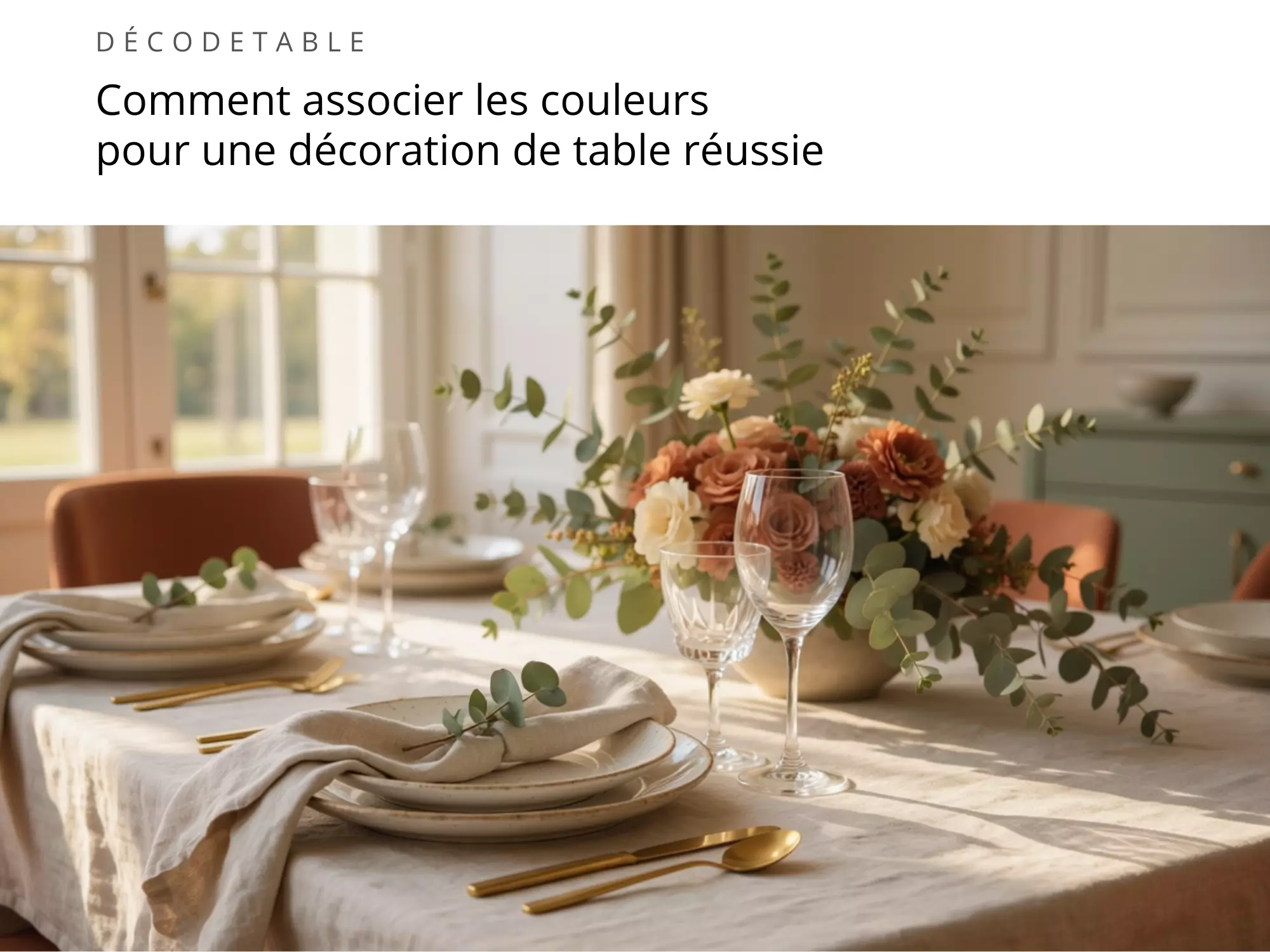 Comment associer les couleurs pour une décoration de table réussie