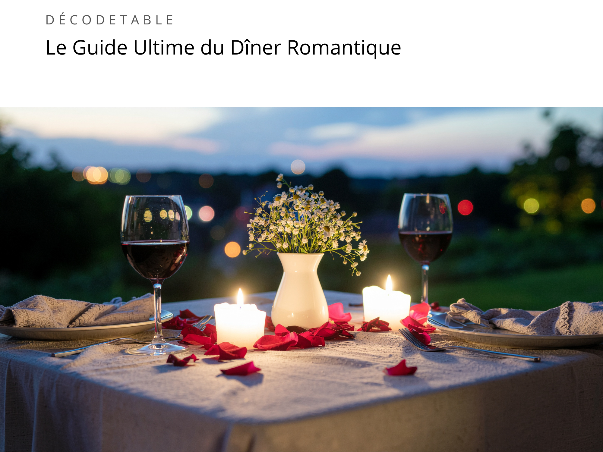 guide diner romantique