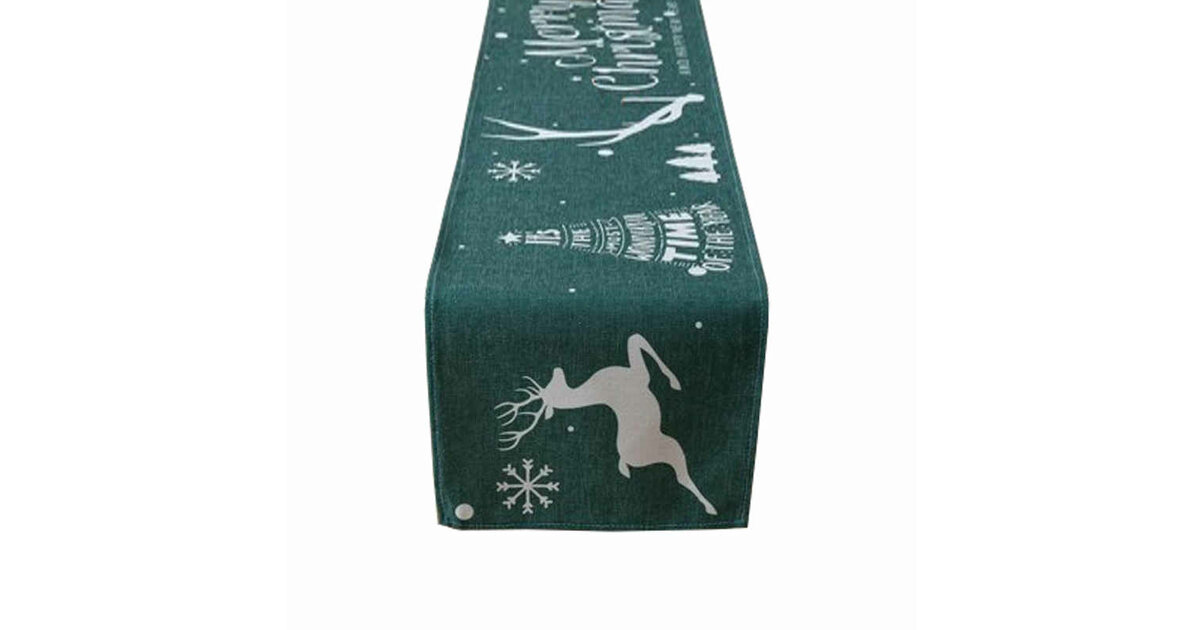 Lot de 6 Chemin de Table Vert Sauge 30 x 275 cm, Chemin de Table en