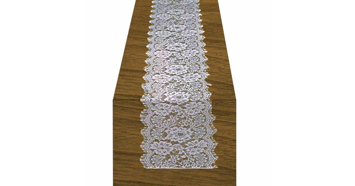 Mookaitedecor Chemin De Table Rectangulaire élégant Brodé En