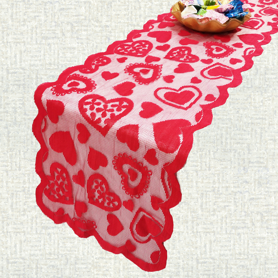 4pcs Sets De Table De Saint-Valentin, 30x45cm Set De Table