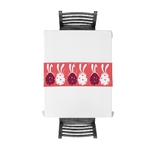 chemin-de-table-paques-oeufs-lapins-rose-moderne