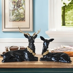 statuette-cerf-deco-noire