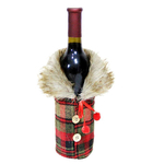 decoration-de-bouteille-manteau-ecossais-tartan