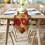 chemin-de-table-champetre-anniversaire-coquelicot