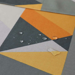 chemin-de-table-scandinave-jaune-et-gris-anti-tache