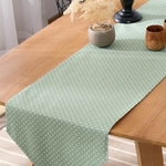 chemin-de-table-bapteme-vert-menthe-garcon