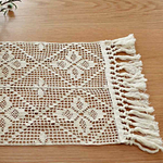 chemin-de-table-au-crochet-en-coton-fait-main
