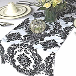 chemin-de-table-baroque-noir-et-blanc-mariage