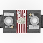 chemin-de-table-raye-rouge-et-blanc-motifs