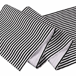 chemin-de-table-rayure-noir-et-blanc-tissu