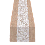 chemin-de-table-mariage-toile-de-jute-et-dentelle