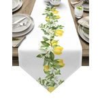 chemin-de-table-citron-feuillage