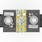 chemin-de-table-tropical-ananas-exotique