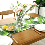 chemin-de-table-feuille-tropicale-hawai
