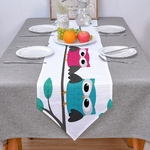chemin-de-table-hiboux-oiseau