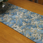 chemin-de-table-mer-anniversaire-vagues-bleues