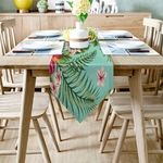 chemin-de-table-fleur-hibiscus-anniversaire-jungle