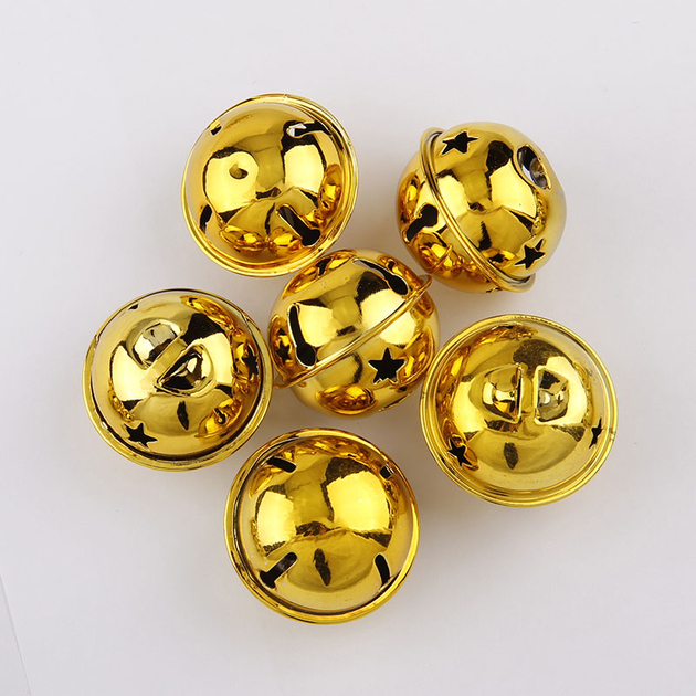 Grelots en métal or et argent qui fait ding à secouer pour jeux 1.3 cm