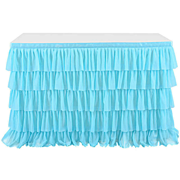 Jupe de table tulle bleu best sale