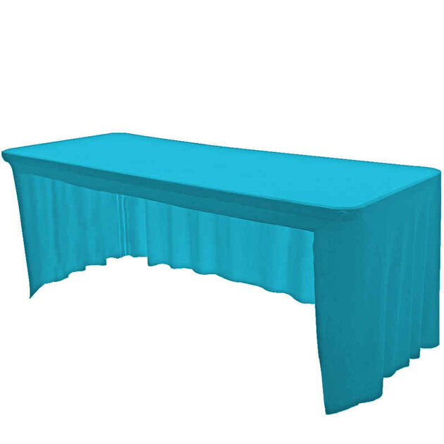 Kuuleyn Jupe De Table Dentelle Pompon Dorée - Nappe Rectangulaire Ronde Mariage Anniversaire
