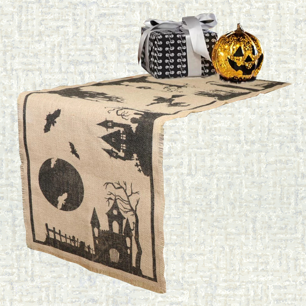 Chemin De Table Halloween, Des Bonbons Ou Un Sort, Nappe Orange Citrouille, Cadeau D'Halloween, Décoration En Textile Pour La Maison, Décoration De Cuisine, Décoration D'appartement - Canada