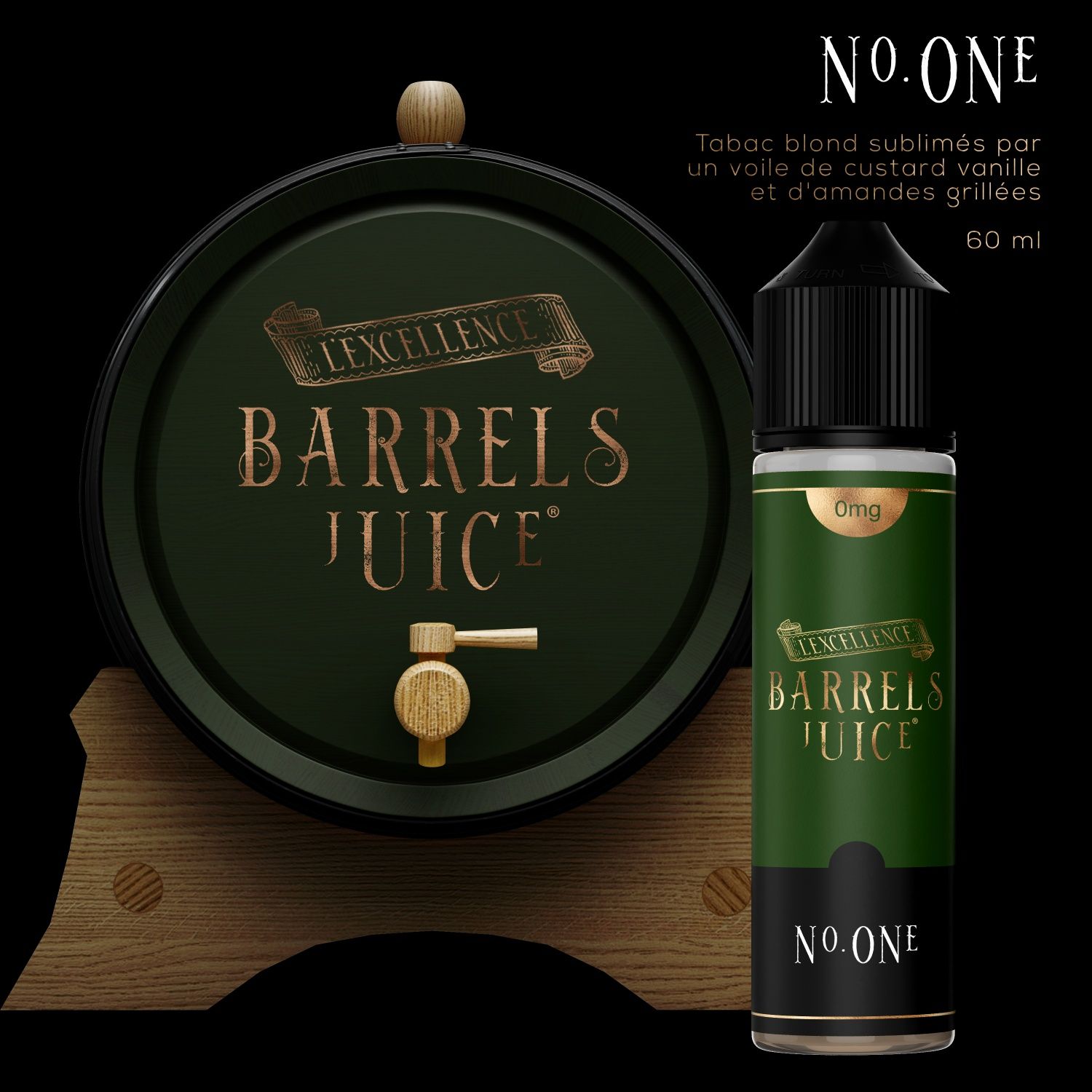 E-liquide-Tabac-One 60-Ml-Barrels Juice - Jo-al-nice
