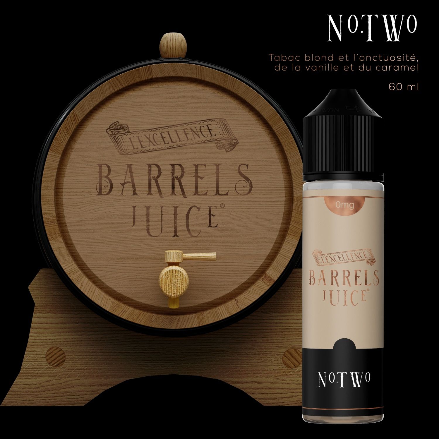 E-liquide-Tabac-four-60-Ml-Barrels Juice - Jo-al-nice