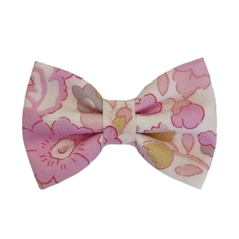 Barrette anti glisse liberty Betsy metallic pink