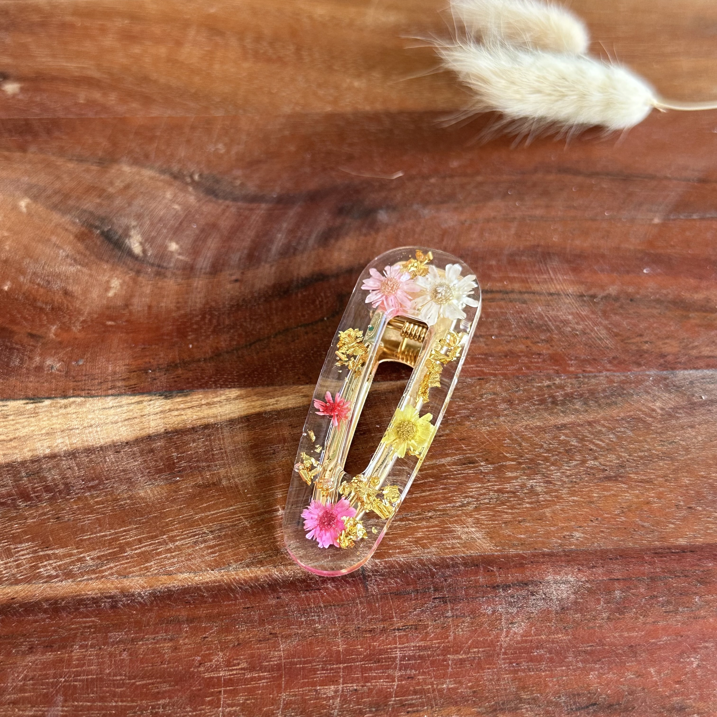 Barrette Résine Noire, Femme, Style Diadème, Taille Unique