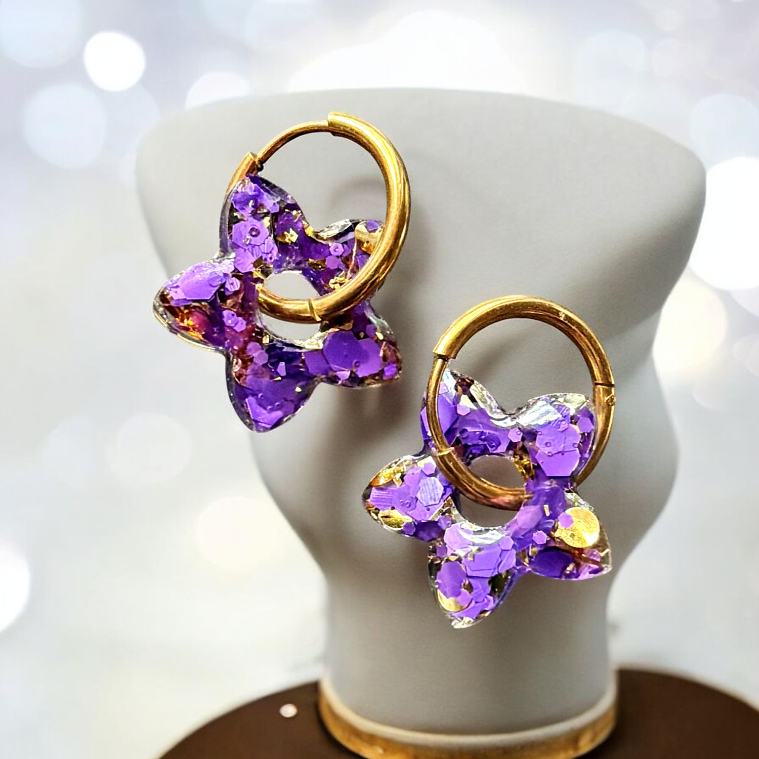boucles d'oreilles et pampilles
