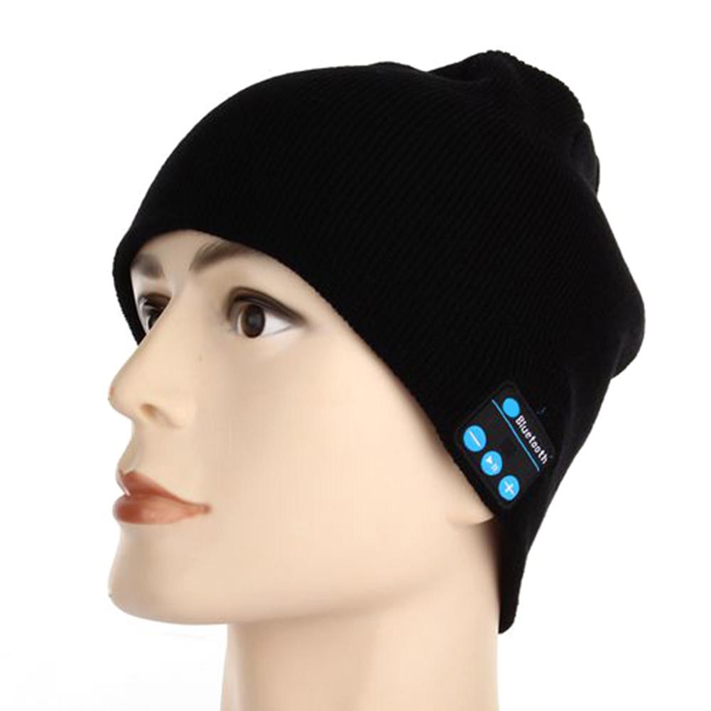 Casque-de-musique-Bluetooth-Rechargeable-par-USB-bonnet-en-tricot-chaud-casquette-hiver