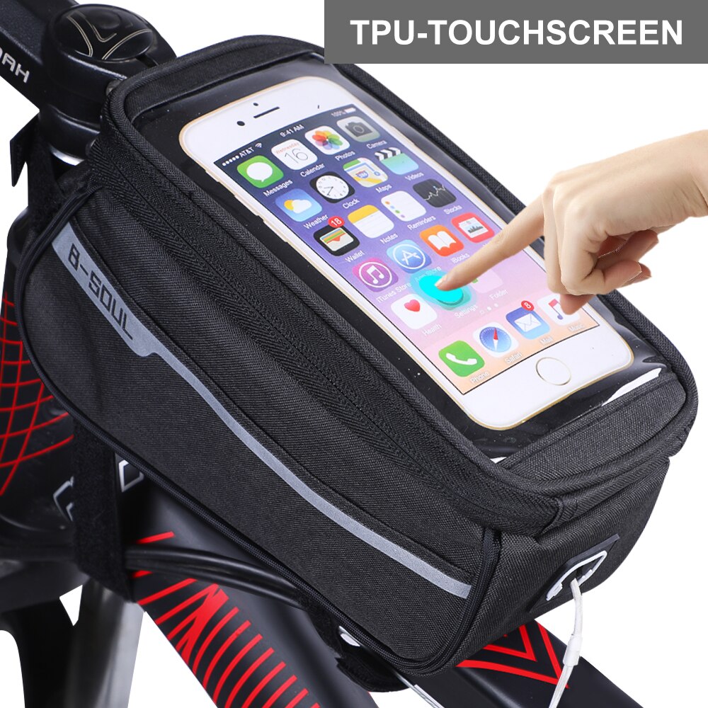 Sacoche Imperméable-pour vélo-Bag-Nylon-Bike-Cyling-Cell-Mobile-Phone-Bag-Case-5-5-6-Bicycle-VTT-bicyclette