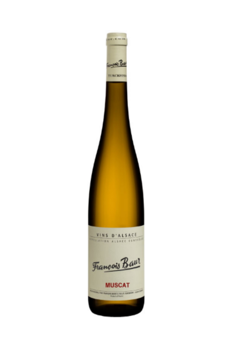Muscat- vin blanc sec- François Baur -Lalsace- en-Bouteille -turckheim- bio