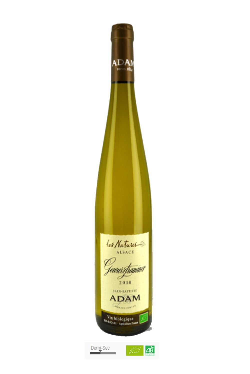 GEWURZTRAMINER LES NATURES  BIO-VIN ADAM-LALSACE-en-Bouteille