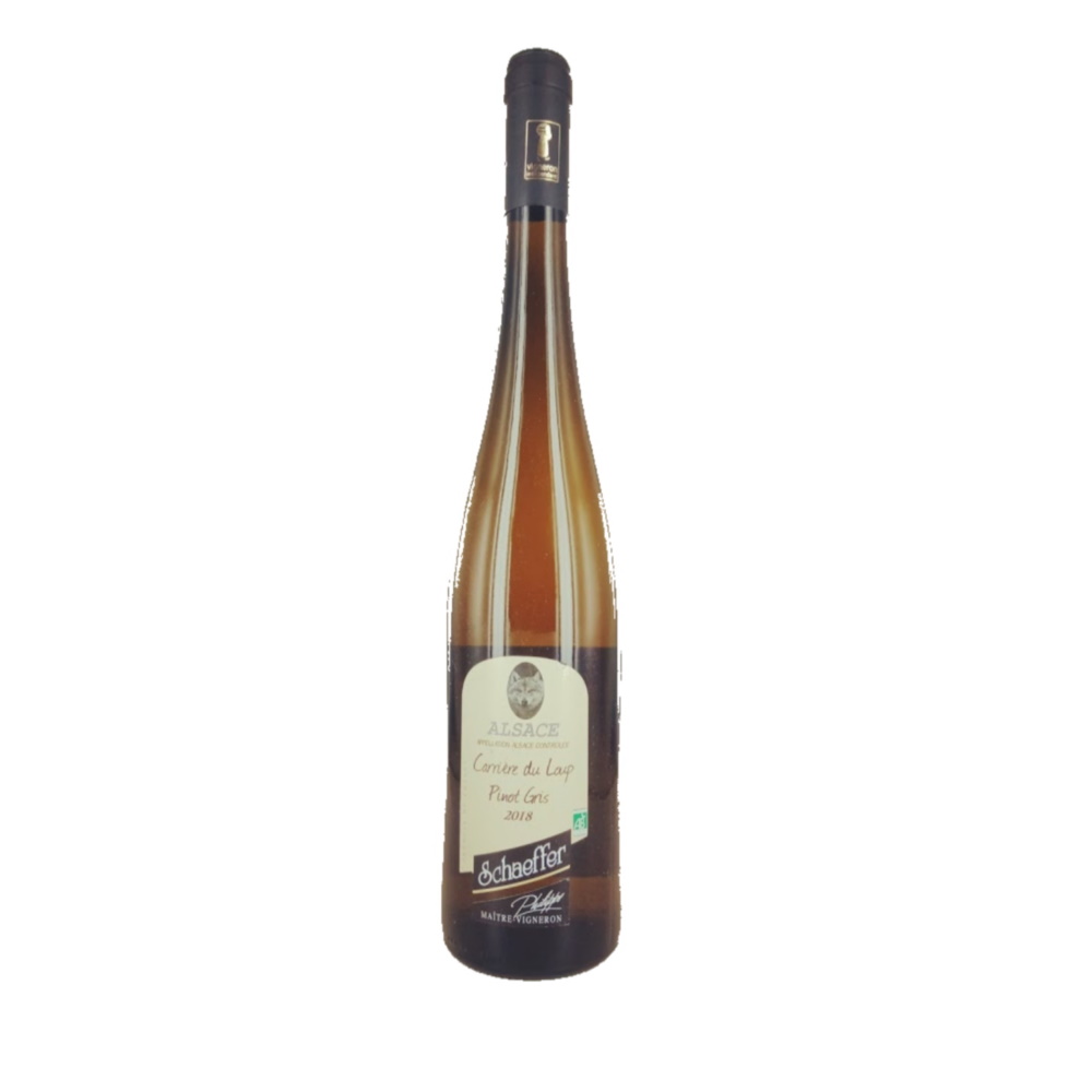 pinot gris  cuvee du loup phillipe schaeffer lalsace en bouteille1000