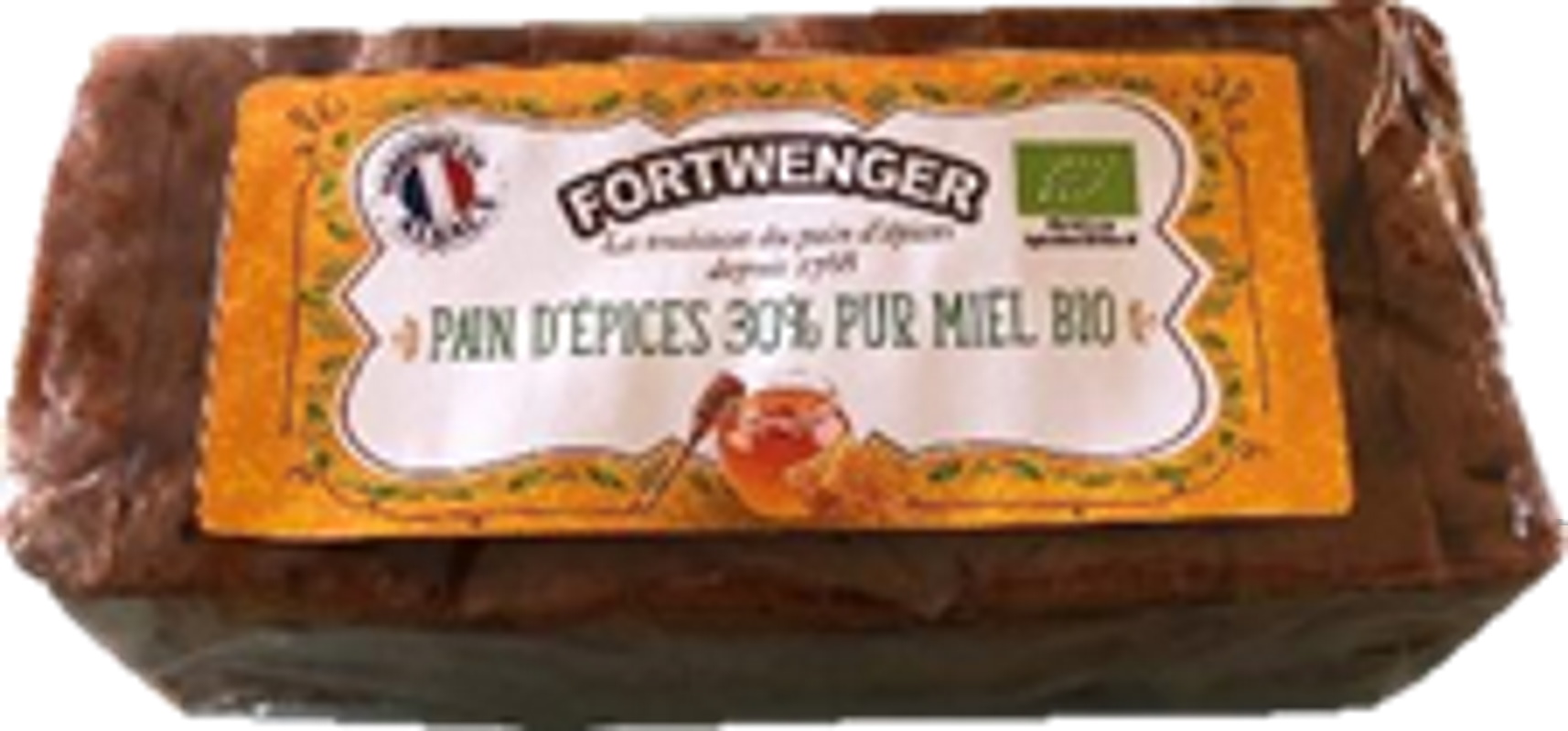 Pain d'épices 30% pur miel BIO C970MG-Fortwenger-lalsace-en-bouteille.com-Gertwiller