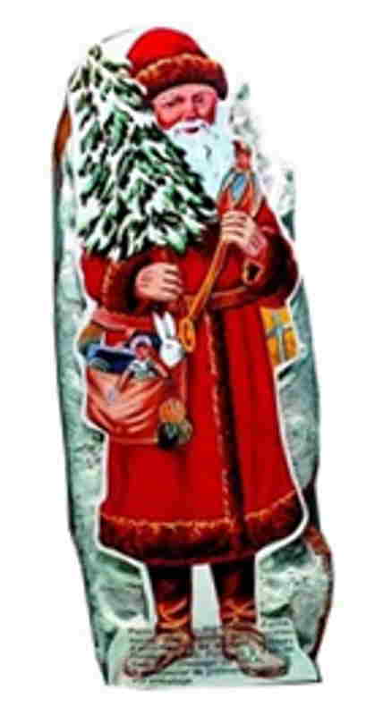 Père Noël glacé 15 cm lot de 5 pièces-Fortwenger  A102PMD -Fortwenger-lalsace-en-bouteille.com-Gertwiller