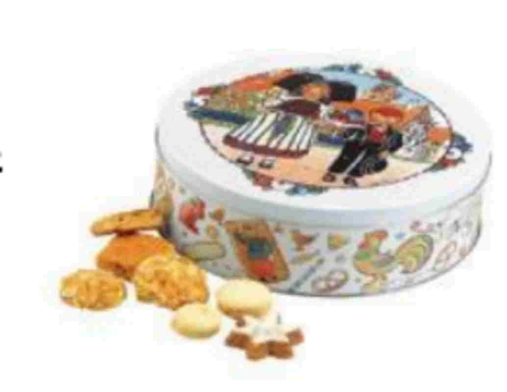 Boîte ronde Hansi garnie de petits gâteaux Fortwenger F050D -Fortwenger-lalsace-en-bouteille.com-Gertwiller