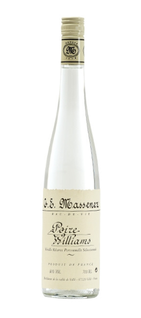 Eau-de-Vie de Poire Williams VRP Massenez , Distillerie Massenez ,lalsace en bouteille