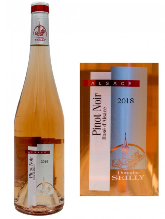 pinot-noir-rose-2018 Domaine SEILLY, Obernai, lalsace en bouteille