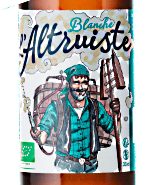 Bière Blanche Brasserie l'Altruiste BIO,lalsace en bouteille e